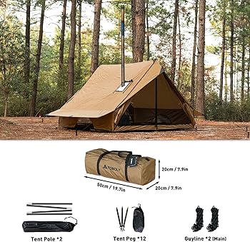Amazon.com : POMOLY Camping Hot Tent Cabin Tent, Chalet 70 Pro